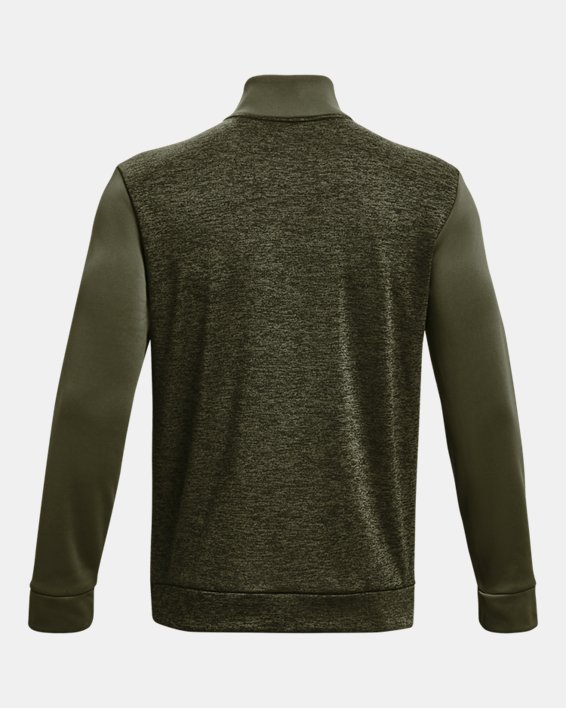 Men's Armour Fleece® Twist ¼ Zip, Green, pdpMainDesktop image number 5